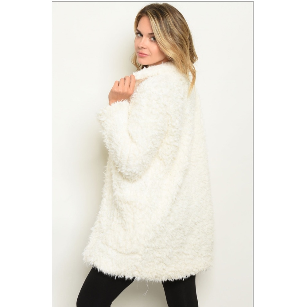 New Shaggy Faux Fur Jacket - Picture 3 of 7